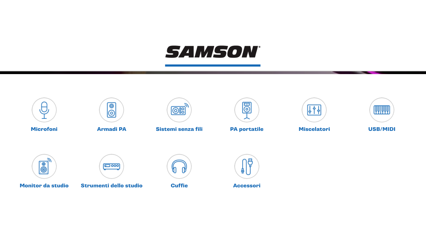 Dal 1980 Samson e i Microfoni USB